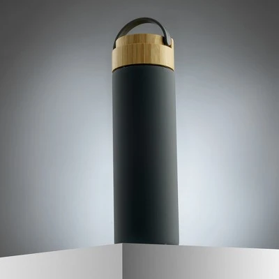 JoyJolt Glass Water Bottle with Carry Strap & Non Slip Silicone Sleeve - 20 oz - Grey 7 JoyJolt Glass Water Bottle with Carry Strap & Non Slip Silicone Sleeve - 20 oz - Grey - Image 5