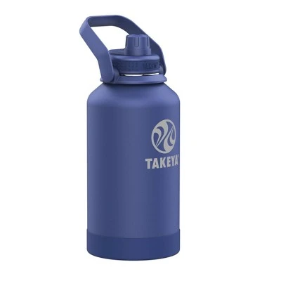 Takeya 64oz Actives Insulated Stainless Steel Water Bottle with Sport Spout Lid and Extra Large Carry Handle Black 7 Takeya 64oz Actives Insulated Stainless Steel Water Bottle with Sport Spout Lid and Extra Large Carry Handle Black - Image 5