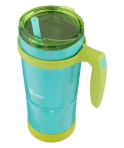 bubba Envy S Stainless Steel Tumbler with Straw Bumper and Handle Island Teal Iridescent