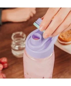 Silver Buffalo Sanrio Hello Kitty Rainbow Treats and Stars Water Bottle with Lid | 28 Ounces -Water Bottles Sales unnamed file 4253