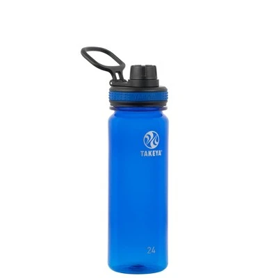 Takeya 24oz Tritan Water Bottle with Spout Lid Blue 8 Takeya 24oz Tritan Water Bottle with Spout Lid Blue - Image 6