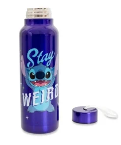 Silver Buffalo Disney Lilo & Stitch "Stay Weird" Stainless Steel Water Bottle | 27 Ounces