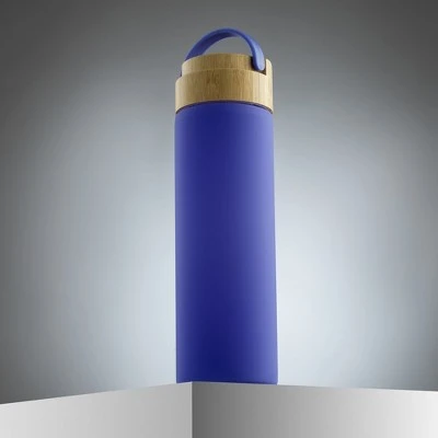 JoyJolt Glass Water Bottle with Carry Strap & Non Slip Silicone Sleeve - 20 oz - Purple 7 JoyJolt Glass Water Bottle with Carry Strap & Non Slip Silicone Sleeve - 20 oz - Purple - Image 5