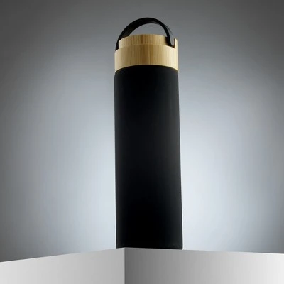 JoyJolt Glass Water Bottle with Carry Strap & Non Slip Silicone Sleeve - 20 oz - Black 7 JoyJolt Glass Water Bottle with Carry Strap & Non Slip Silicone Sleeve - 20 oz - Black - Image 5