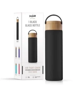 JoyJolt Glass Water Bottle with Carry Strap & Non Slip Silicone Sleeve - 20 oz - Black 13 JoyJolt Glass Water Bottle with Carry Strap & Non Slip Silicone Sleeve - 20 oz - Black -Water Bottles Sales unnamed file 4355