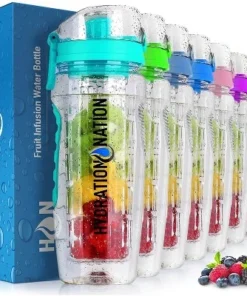Hydration Nation Portable Water Bottle with Fruit Infuser for Healthy & Delicious Hydration -Water Bottles Sales unnamed file 4430
