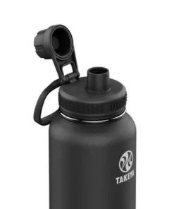 Takeya 32oz Actives Pickleball Insulated Stainless Steel Water Bottle with Spout Lid Blue