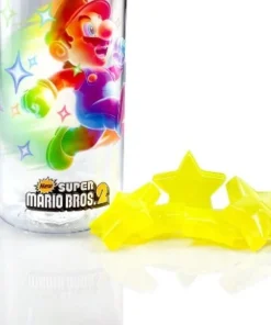 Just Funky Super Mario Bros 6-Inch Plastic Water Bottle | Super Star Ice Cubes -Water Bottles Sales unnamed file 4760