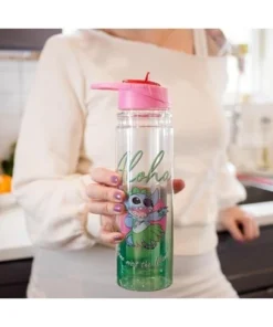 Disney Silver Buffalo Lilo & Stitch "Aloha" Double Wall Tritan Water Bottle | Holds 18 Ounces -Water Bottles Sales unnamed file 4803