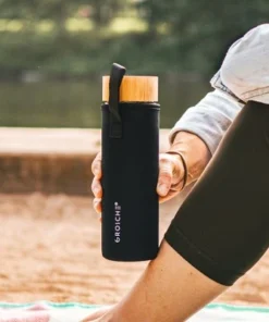 GROSCHE COPENHAGEN Double Walled Glass Tea Infuser Water Bottle, Insulated Bottle with Protective Sleeve, 14.3 fl oz. Capacity -Water Bottles Sales unnamed file 4865