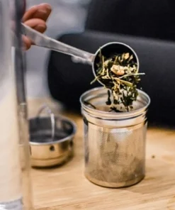 GROSCHE COPENHAGEN Double Walled Glass Tea Infuser Water Bottle, Insulated Bottle with Protective Sleeve, 14.3 fl oz. Capacity -Water Bottles Sales unnamed file 4867