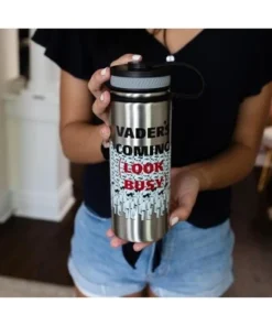 Seven20 Star Wars Stormtroopers "Vader's Coming, Look Busy" Canteen Water Bottle | Holds 18 Ounces -Water Bottles Sales unnamed file 5044