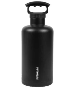 FIFTY/FIFTY 64oz Tank Growler 3 Finger Grip Cap Matte Black -Water Bottles Sales unnamed file 5073
