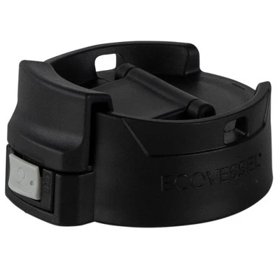 EcoVessel 16oz Perk Insulated Coffee Travel Mug Tumbler with Steel Tea Strainer - Black 4 EcoVessel 16oz Perk Insulated Coffee Travel Mug Tumbler with Steel Tea Strainer - Black - Image 2