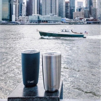 S'well 18oz Stainless Steel Tumbler with Lid Pink Topaz 5 S'well 18oz Stainless Steel Tumbler with Lid Pink Topaz - Image 3