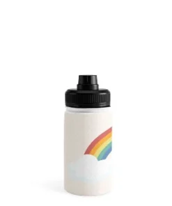 Avenie Vintage Rainbow with Clouds Water Bottle - Society6