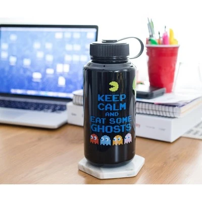 Just Funky Pac-Man "Keep Calm and Eat Some Ghosts" Plastic Water Bottle | Holds 32 Ounces 6 Just Funky Pac-Man "Keep Calm and Eat Some Ghosts" Plastic Water Bottle | Holds 32 Ounces - Image 4
