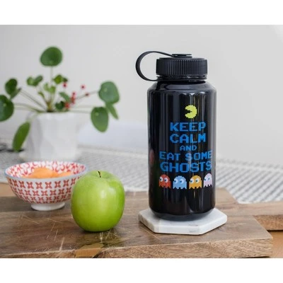 Just Funky Pac-Man "Keep Calm and Eat Some Ghosts" Plastic Water Bottle | Holds 32 Ounces 7 Just Funky Pac-Man "Keep Calm and Eat Some Ghosts" Plastic Water Bottle | Holds 32 Ounces - Image 5