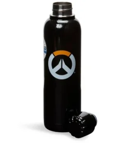 Just Funky Overwatch Logo 17oz Black Stainless Steel Water Bottle