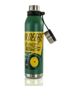 John Deere 25.5 Ounce Stainless Steel Thermal Bottle in Green with Cap and Carry Loop -Water Bottles Sales unnamed file 5359