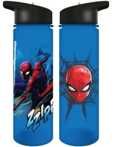 Spider-Man Marvel Spiderman Web Slinging 24 Oz. Single Wall Plastic Water Bottle