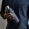 Black+blum Black + Blum Glass Water Bottle with Slate Sleeve