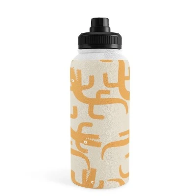 MSRYSTUDIO Croc Fun Sun Bath Water Bottle - Society6 3 MSRYSTUDIO Croc Fun Sun Bath Water Bottle - Society6