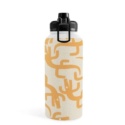 MSRYSTUDIO Croc Fun Sun Bath Water Bottle - Society6 4 MSRYSTUDIO Croc Fun Sun Bath Water Bottle - Society6 - Image 2
