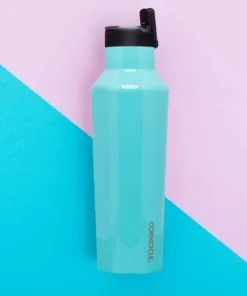 Corkcicle Classic 20 Ounce Canteen Triple Insulated Stainless Steel Water Bottle with Screw Cap and Extra Wide Mouth, Gloss Turquoise -Water Bottles Sales unnamed file 558