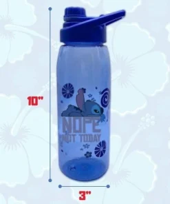 Disney Lilo & Stitch Not Today 28-Ounce Plastic Water Bottle w/ Screw Lid -Water Bottles Sales unnamed file 5603