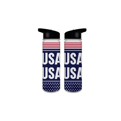 Americana USA 24oz Plastic Water Bottle 3 Americana USA 24oz Plastic Water Bottle