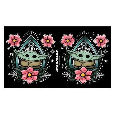 Star Wars The Mandalorian The Child Flower Tattoo Stainless Steel Water Bottle 3 Star Wars The Mandalorian The Child Flower Tattoo Stainless Steel Water Bottle