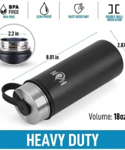 Hydration Nation Thermo Stainless Steel Vacuum Insulated Water Bottle