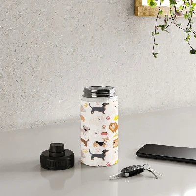 Avenie Dog Pattern Water Bottle - Society6 5 Avenie Dog Pattern Water Bottle - Society6 - Image 3