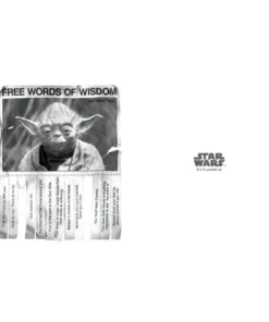 Star Wars Yoda Words of Wisdom Stainless Steel Water Bottle