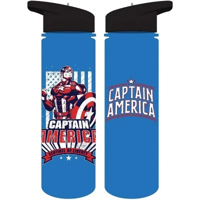 Marvel Avengers Captain America Sentinel Of Liberty 24 Oz SK Water Bottle 3 Marvel Avengers Captain America Sentinel Of Liberty 24 Oz SK Water Bottle