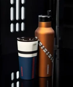 Corkcicle Star Wars 20 Ounce Sport Canteen Triple Insulated Stainless Steel Water Bottle with Straw Cap and Folding Metal Handle, Chewbacca -Water Bottles Sales unnamed file 5851