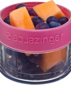 Zing Anything Aqua Zinger 18/8 Stainless Steel Pink Fruit Fusion Water Bottle, 20 Ounce