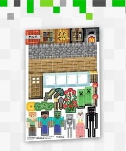 Paladone Products Ltd. Minecraft 21 Ounce Plastic Water Bottle and Stickers -Water Bottles Sales unnamed file 5920