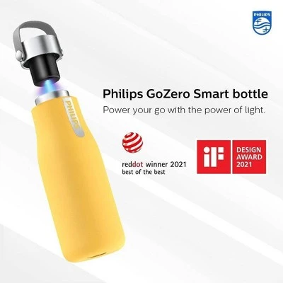 Philips Water 20oz GoZero UV Self-Cleaning Smart Bottle Yellow 7 Philips Water 20oz GoZero UV Self-Cleaning Smart Bottle Yellow - Image 5