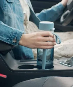 Philips Water 22oz GoZero Everyday Tritan Plastic Bottle with Filter Gray