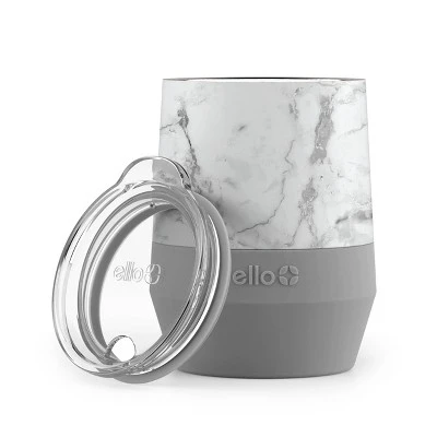 Ello Spirit 12oz Stainless Steel Tumbler Gray/white Marble 3 Ello Spirit 12oz Stainless Steel Tumbler Gray/white Marble - Image 2