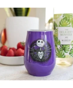 The Nightmare Before Christmas Silver Buffalo Nightmare Before Christmas Jack Skellington Stainless Steel Tumbler | 10 Ounces -Water Bottles Sales unnamed file 6061