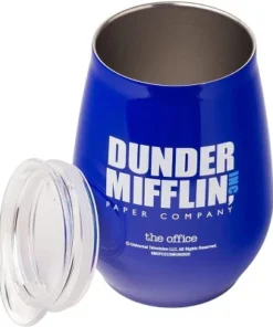 Silver Buffalo The Office Dunder Mifflin 10 Ounce Double Wall Stainless Steel Tumbler w/ Lid -Water Bottles Sales unnamed file 6076