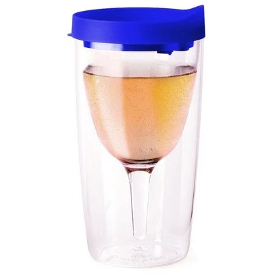 Vino2Go Blue Acrylic Insulated Wine Tumbler with Slide Lid, 10 Ounce 2 Vino2Go Blue Acrylic Insulated Wine Tumbler with Slide Lid, 10 Ounce -Water Bottles Sales unnamed file 6091