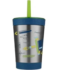 Contigo Kid's 12 oz. Spill Proof Insulated Stainless Steel Tumbler with Straw -Water Bottles Sales unnamed file 625