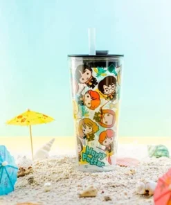 Zak Designs 16oz Double-Wall Insulation Travel Tumbler Plastic with Lid and Straw -Water Bottles Sales unnamed file 629