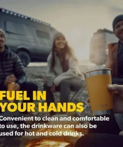 Dometic TMBR60 Thermo 20 Ounce Stainless Steel Insulated Vacuum Sealed Drink Tumbler Bottle with Double Wall Insulation, Glow