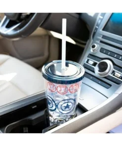 Se7en20 Marvel Icons 16oz Plastic Carnival Cup with Lid and Straw -Water Bottles Sales unnamed file 688