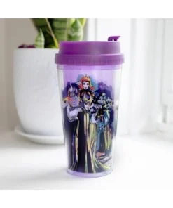 Silver Buffalo Disney Villains "Bad Vibes Only" Double-Walled Plastic Tumbler | Holds 16 Ounces -Water Bottles Sales unnamed file 722